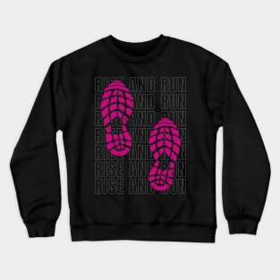 Runners Mantra Shoeprint Crewneck Sweatshirt